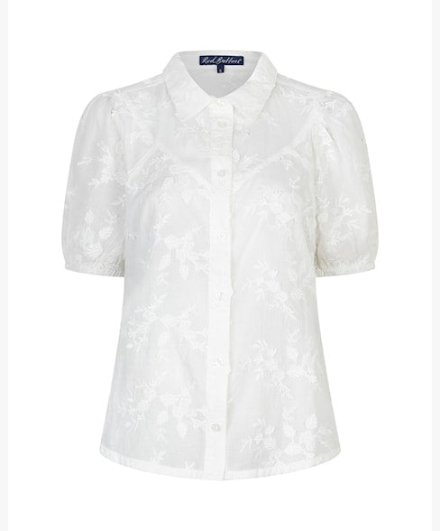 Red Button Victoria 3D Flower Blouse SRB4826