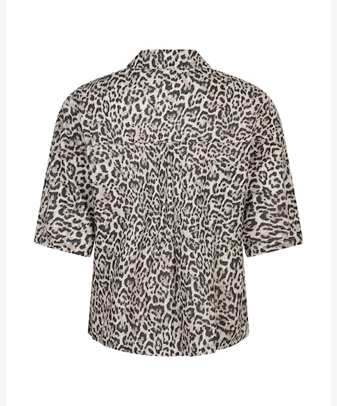Red Button Nora Leopard Blouse SRB4864