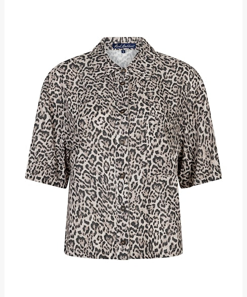 Red Button Nora Leopard Blouse SRB4864
