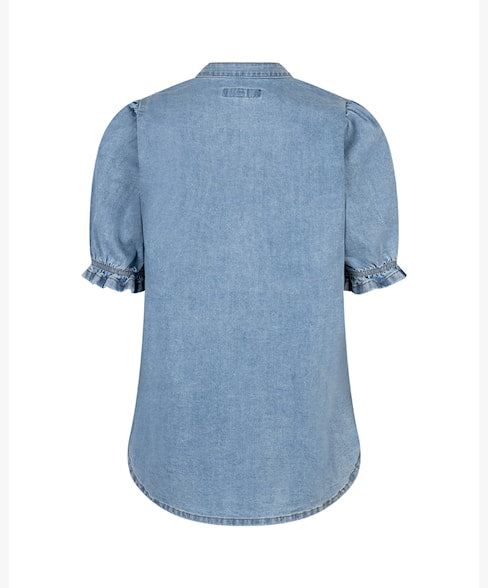 Red Button Denim Victoria Blouse SRB4875