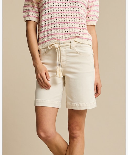 Red Button Ecru Colette Shorts SRB4946