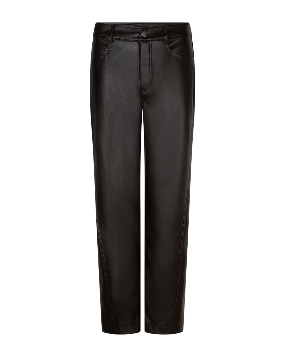 Red Button Pleather Trousers Caitlina SRB5079
