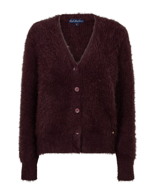 Red Button Burg Cardigan Fuzzy SRB5115