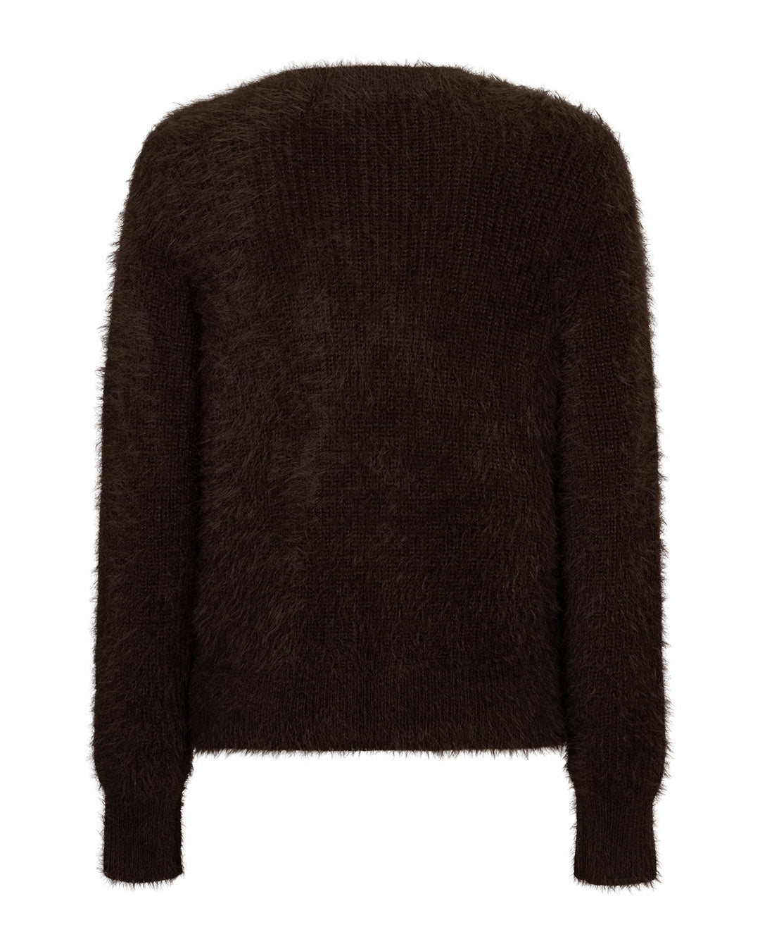 Red Button Espresso Cardigan Fuzzy SRB5115