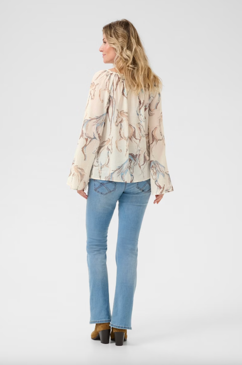 Cream Blue/Cream Vilma Blouse 10613891