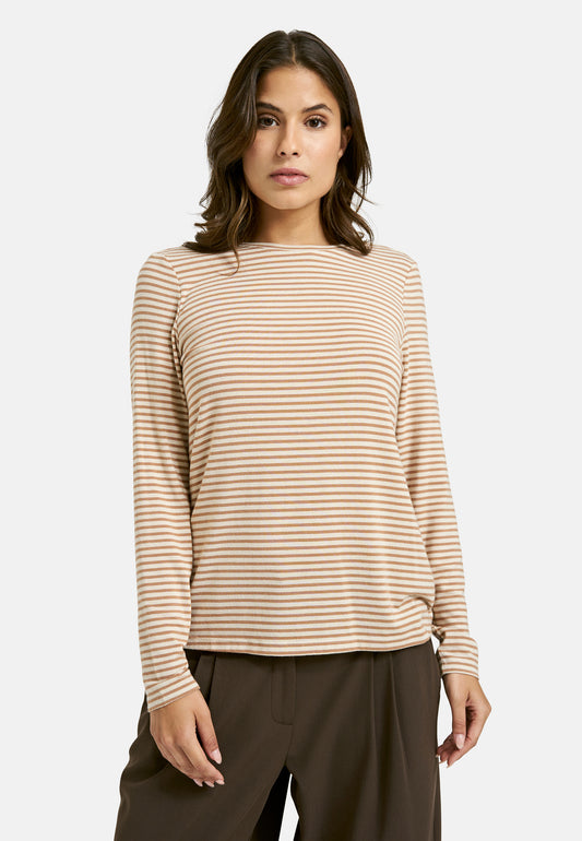 Smith & Soul Beige Stripe T-Shirt 0825-0825
