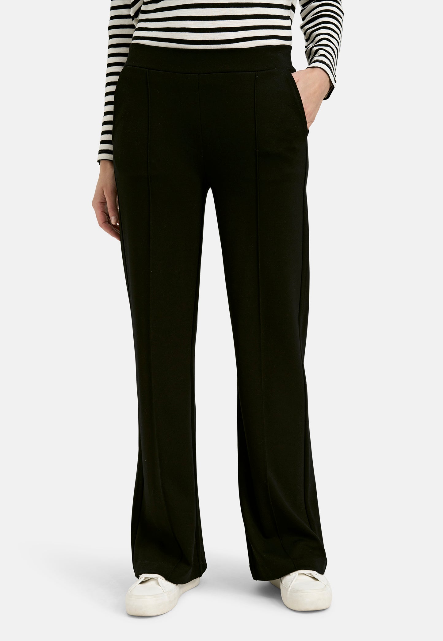 Smith & Soul Black Jersey Trousers 0000-0957