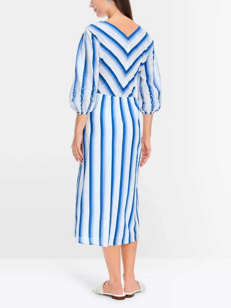 Marc Cain Collections Stripe Dress YC2145W72