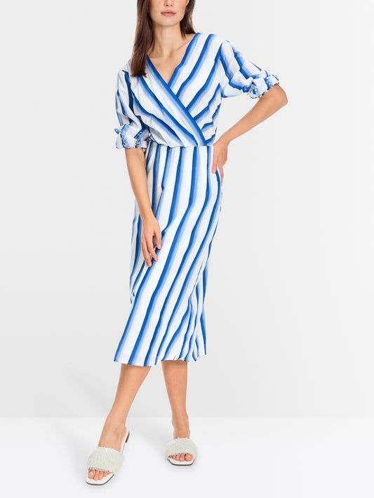Marc Cain Collections Stripe Dress YC2145W72