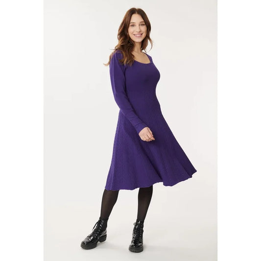 Derhy Purple Knitted Dress