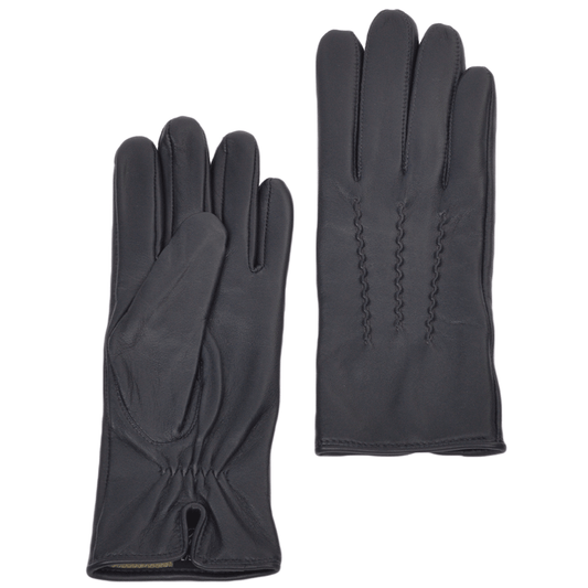 Ashwood Navy Leather Gloves