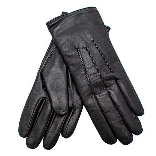 Ashwood Black Leather Gloves