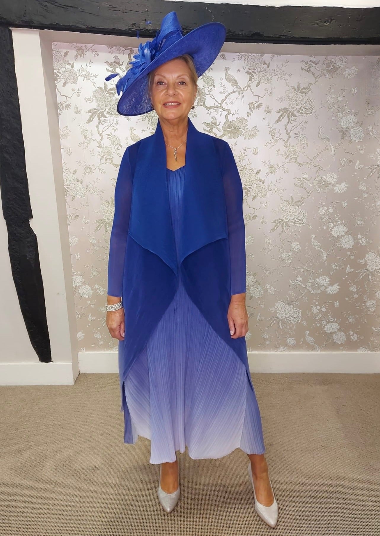 Alquema Sodalite Collare Coat & Estrella Dress AC2404/AD1072L