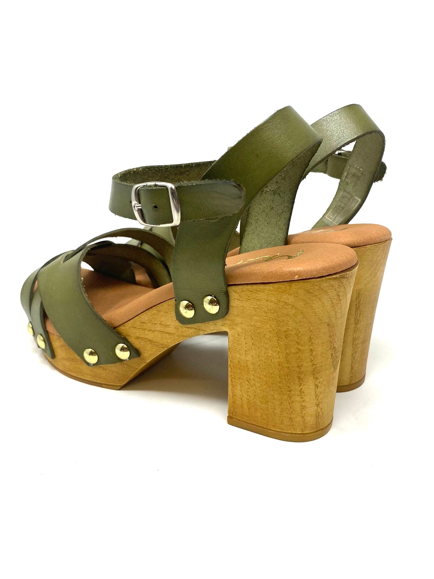Marila Dalila wooden block heel sandal