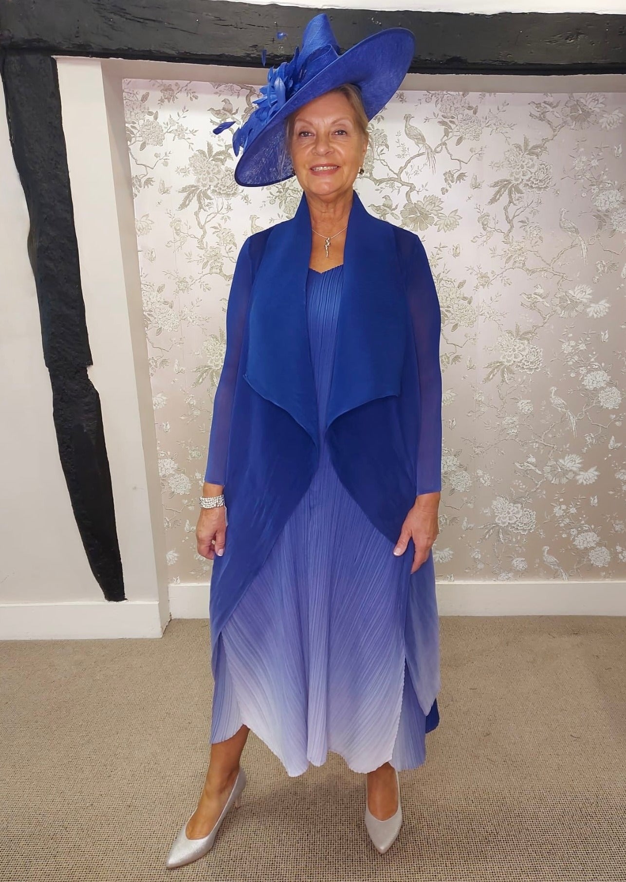 Alquema Sodalite Collare Coat & Estrella Dress AC2404/AD1072L
