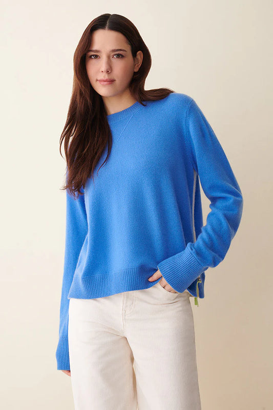 & Isla Amelia Neptune Cashmere Side Zip Sweater IF4C-184