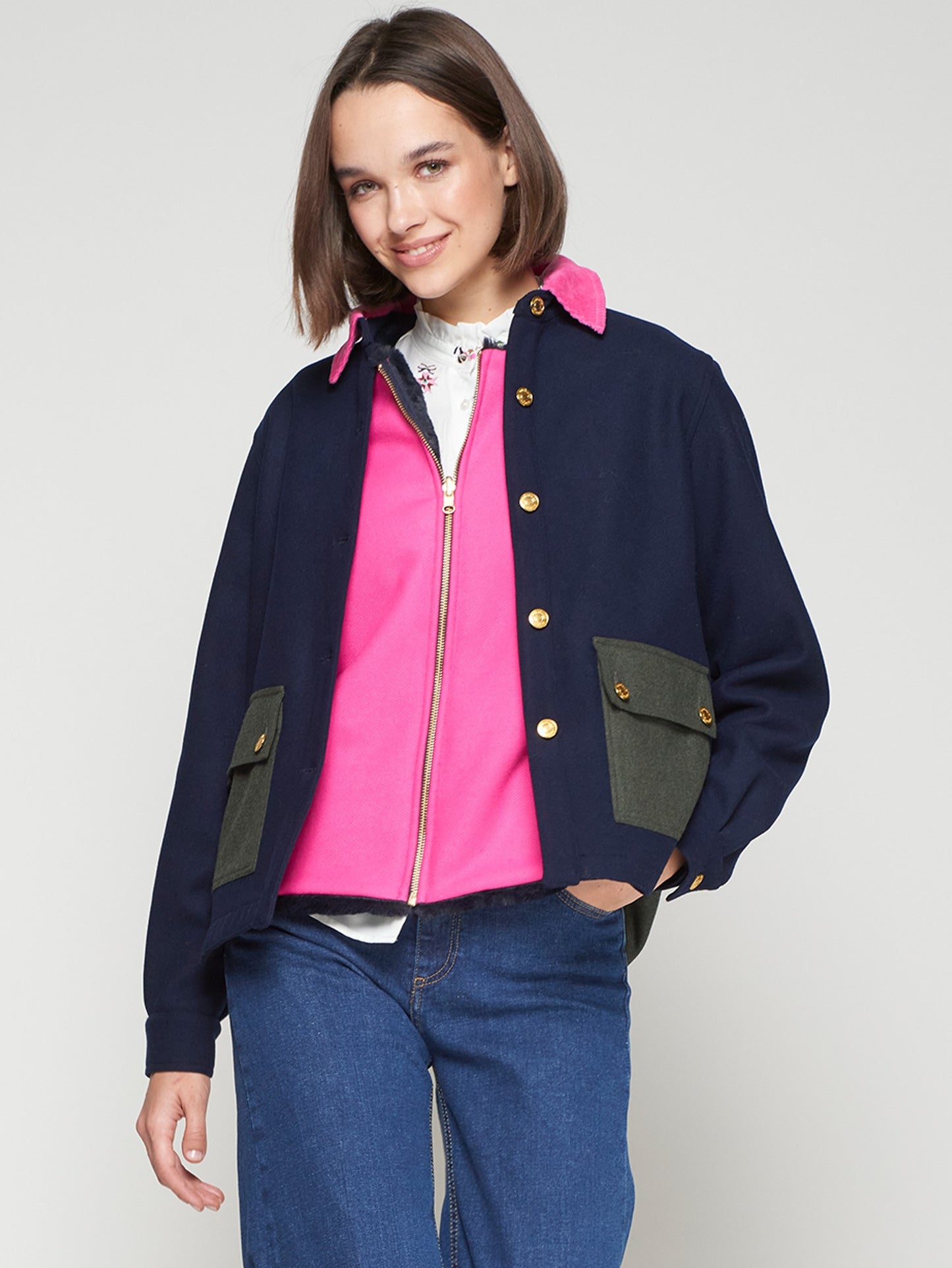 Vilagallo Navy Jacket 32828