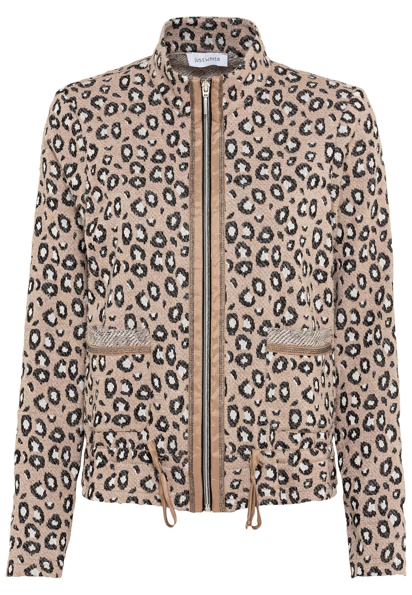 SE Just White Animal Print Jacket
