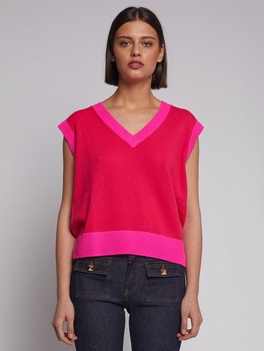 Vilagallo Neon Pink Tank Top