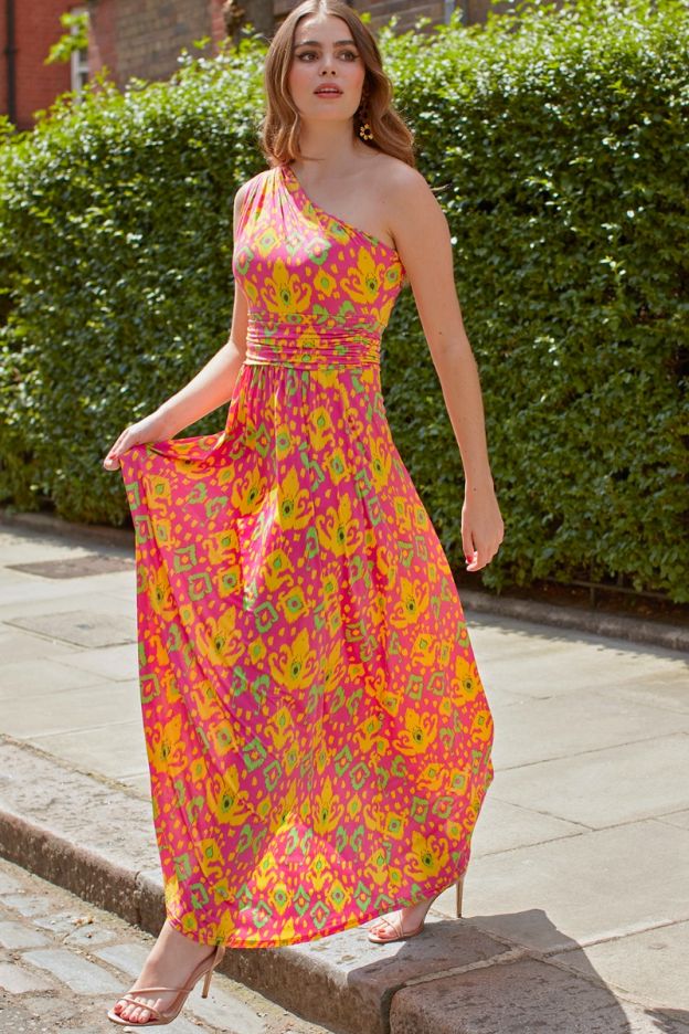 Onjenu Rosa One Shoulder Maxi Dress