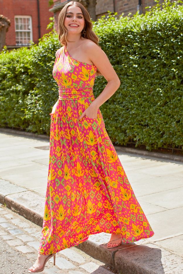 Onjenu Rosa One Shoulder Maxi Dress