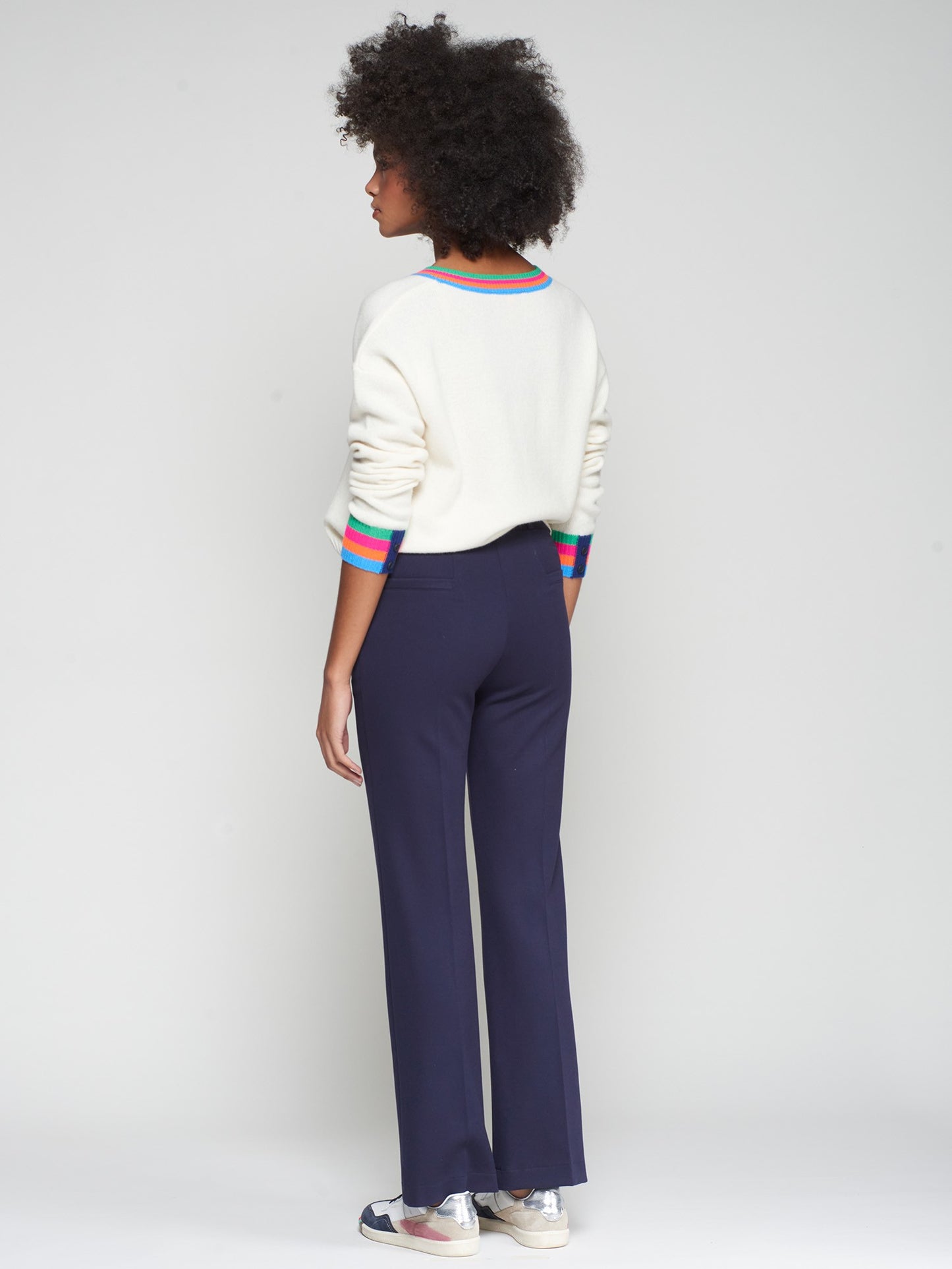 Vilagallo Navy Trousers 32787