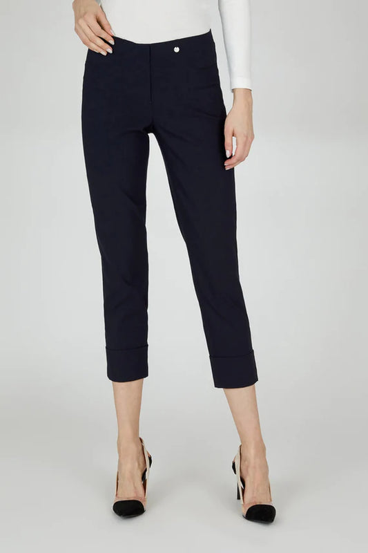 Robell Bella Navy 7/8 Trousers