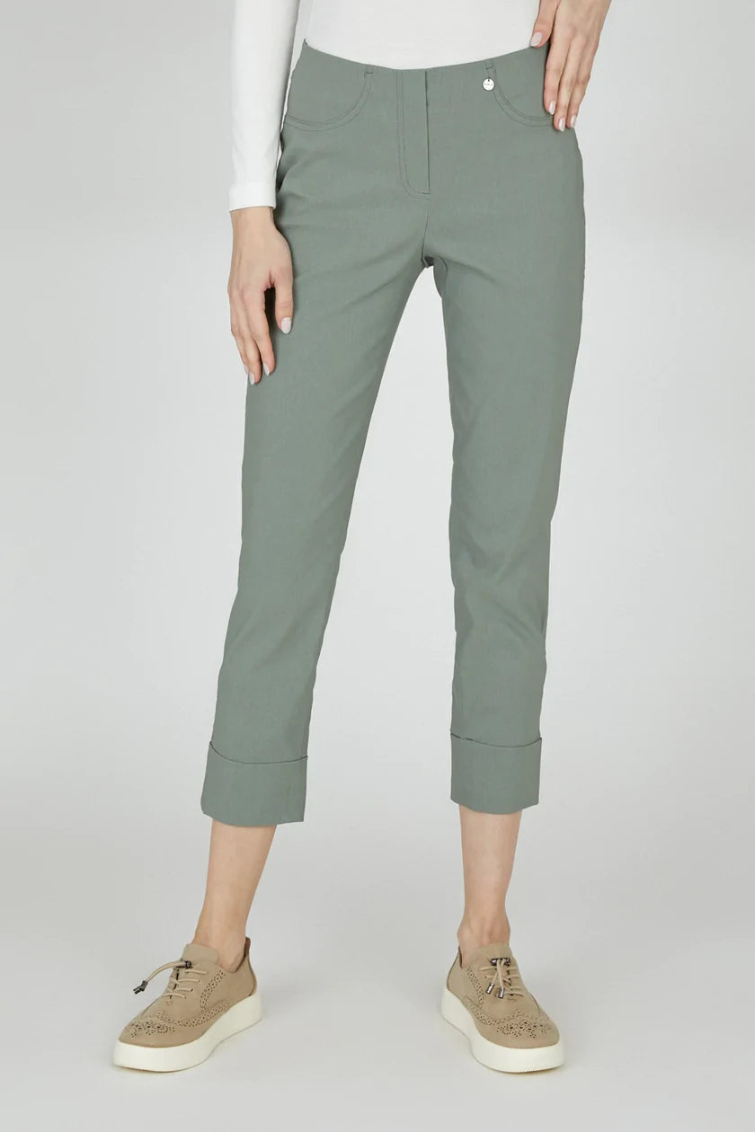 Robell Bella Khaki 7/8 Trousers