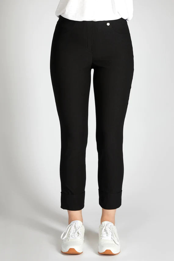 Robell Bella Black 7/8 Trousers