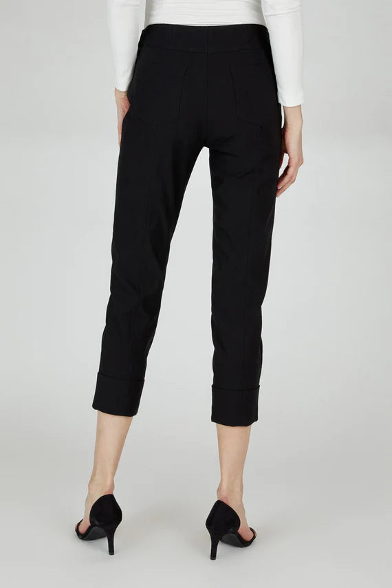 Robell Bella Black 7/8 Trousers