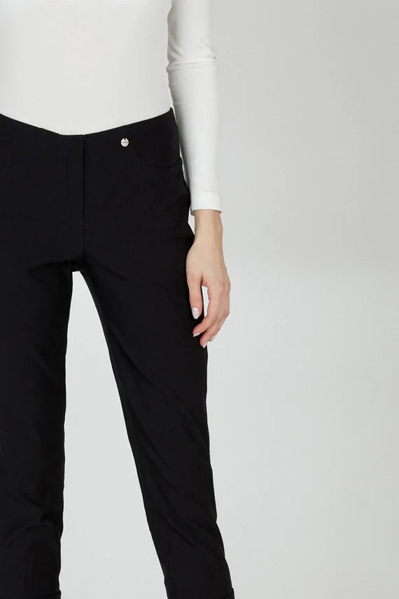 Robell Bella Black 7/8 Trousers