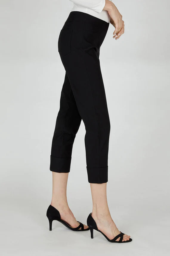 Robell Bella Black 7/8 Trousers