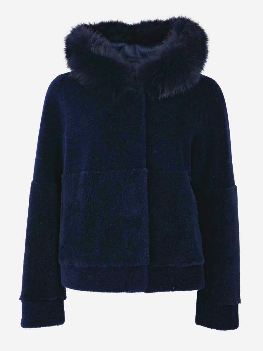 Levinsky Navy Wool Coat