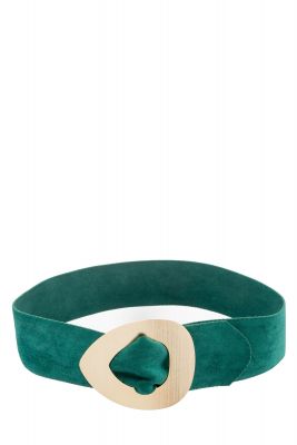 Alex.Max Dark Green Wide Belt