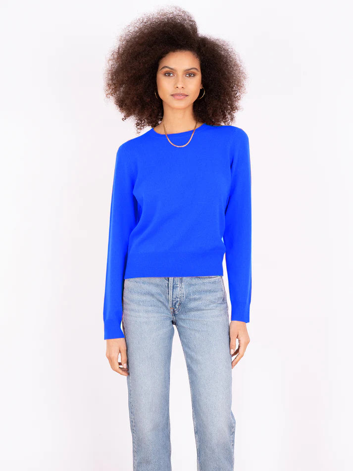 Cocoa Cashmere Sapphire Blue Sweater