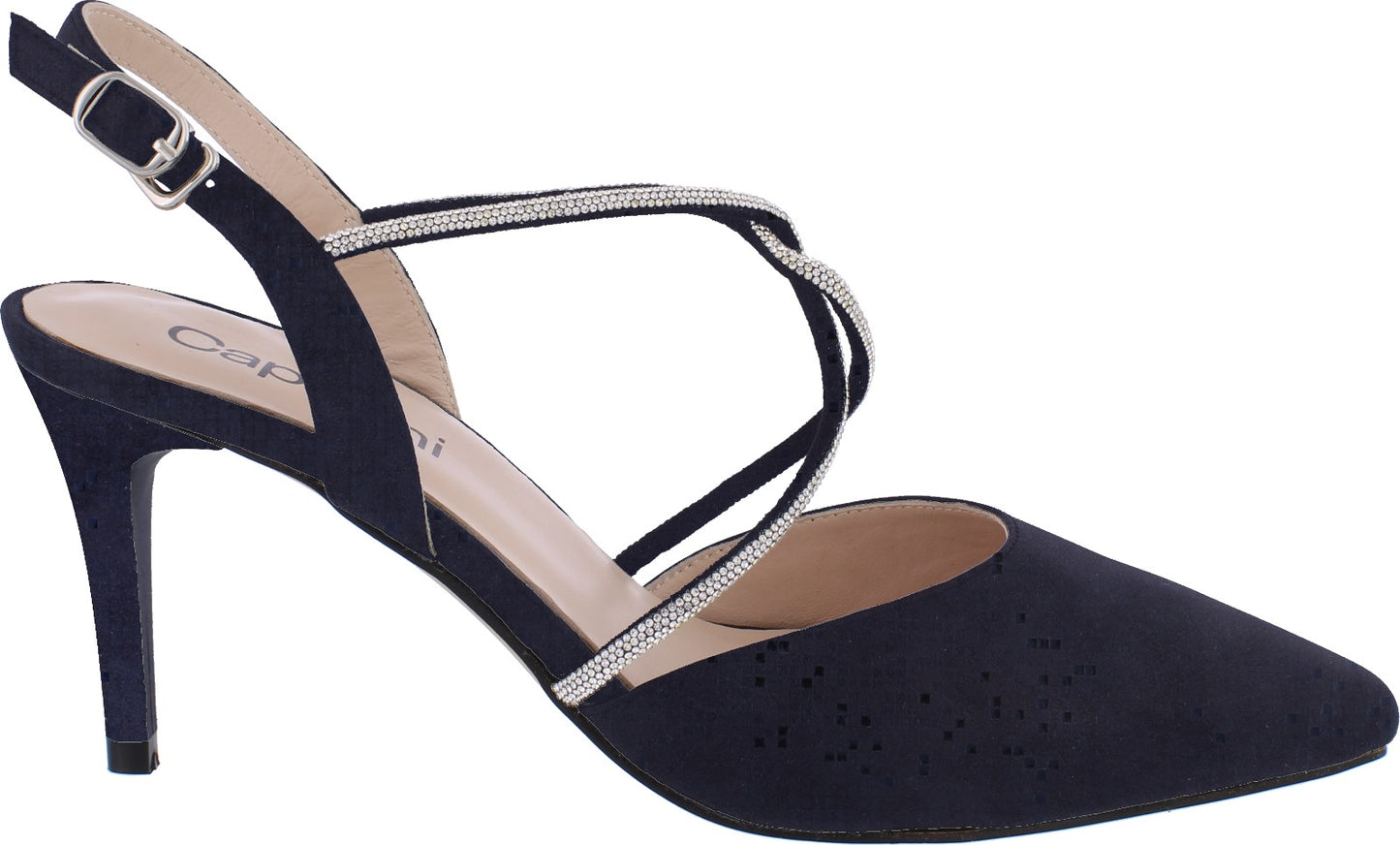 Capollini Navy High Heel Sandals