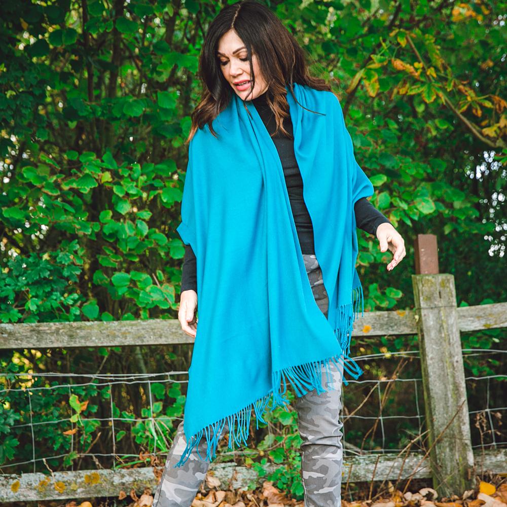 Tilley & Grace Teal Pashmina