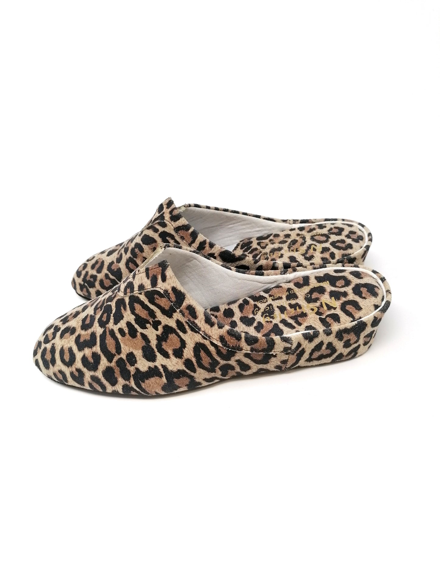 Florit Leopard Print Slippers