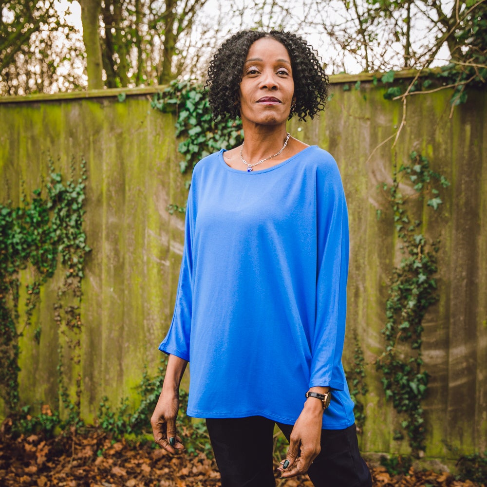 Tilley & Grace Royal Blue Batwing Top