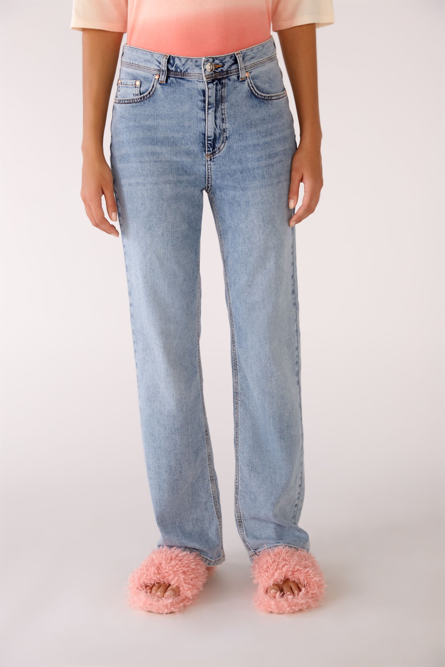 Oui Straight Leg Jeans