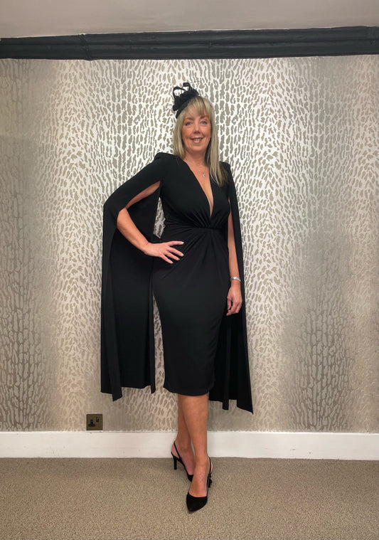 Colour Nude Black Jersey Dress