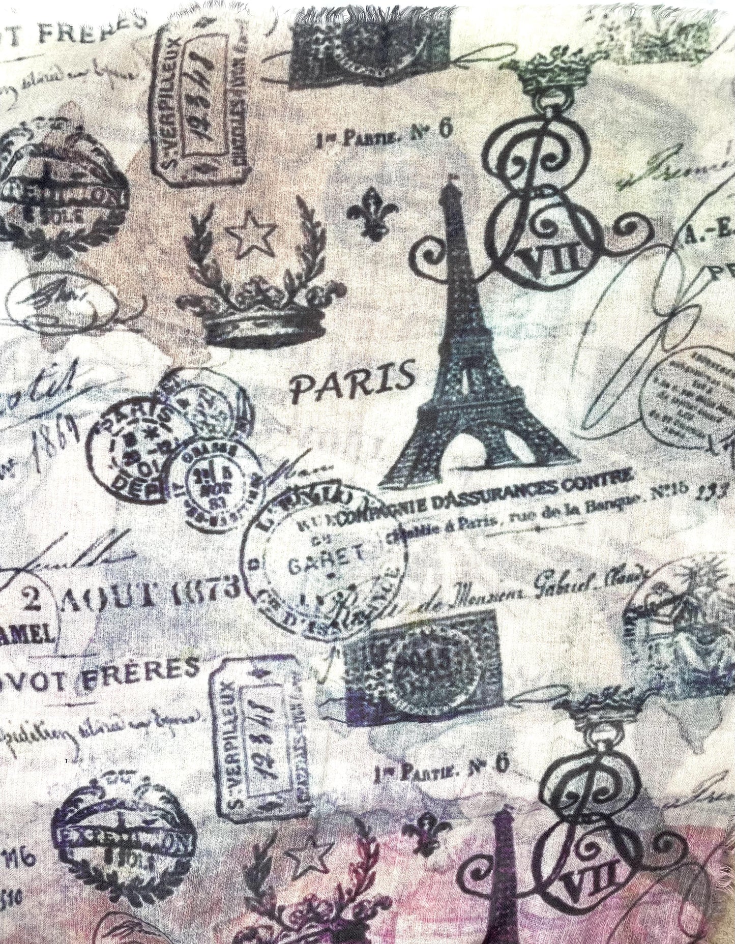 Salisa Paris Postcards Scarf