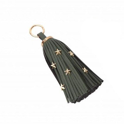 Malissa J Khaki Tassel Keyring