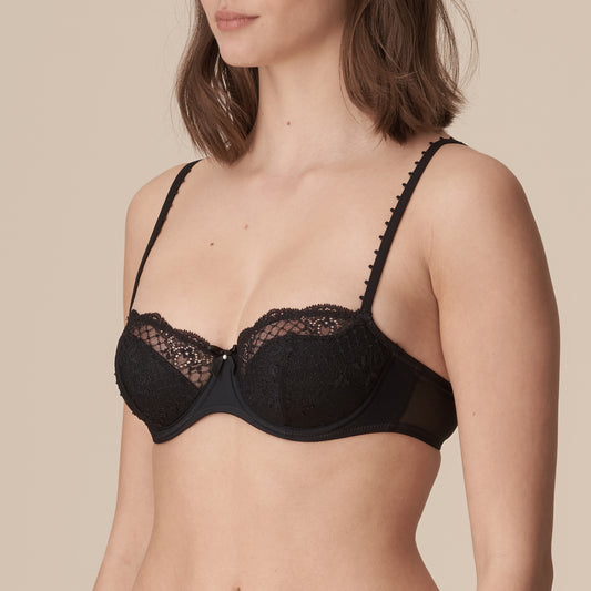 Marie Jo Pearl Padded Balcony Bra 0102125 BLACK